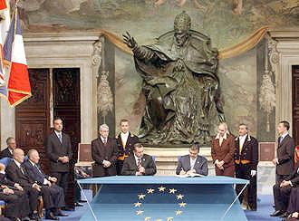 The signing Of The European Union Constitution